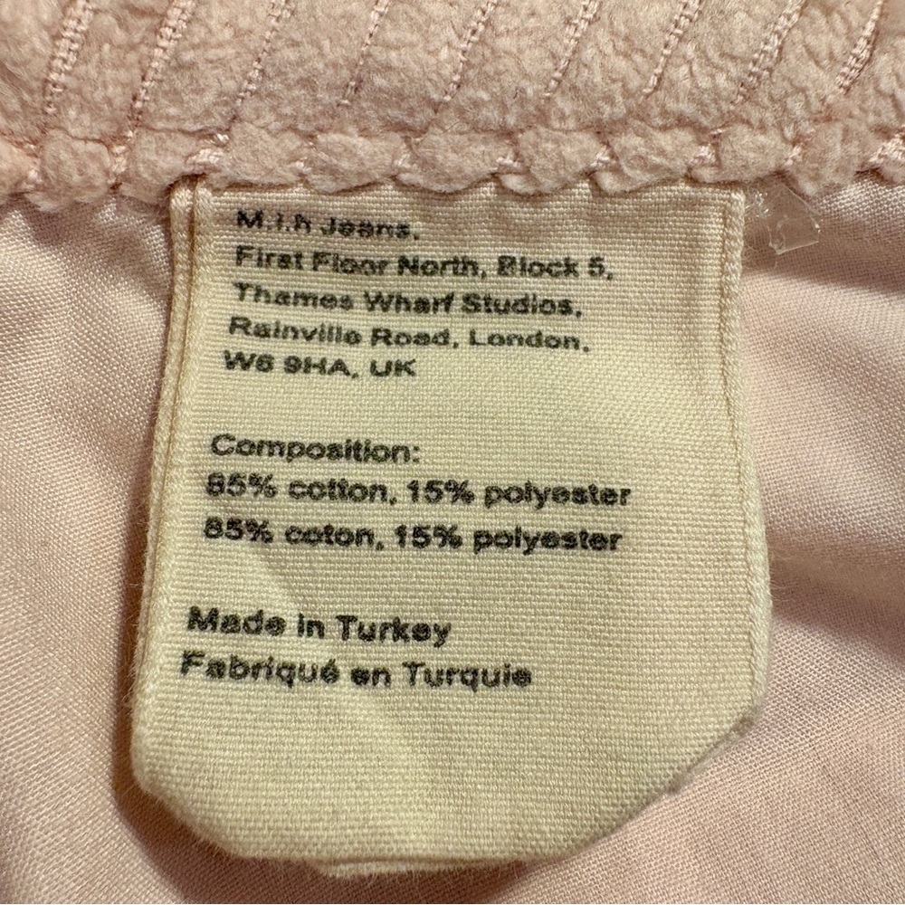 M.i.h. Jeans Pink Daily Drop Corduroy Crop Straight Leg Pant Size 31 - Picture 10 of 11